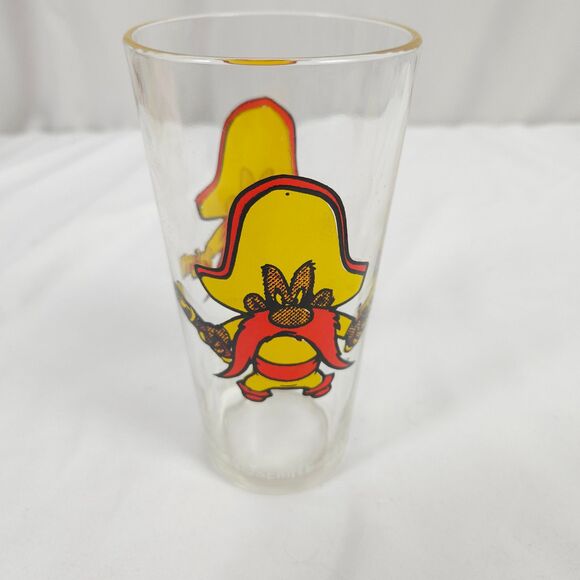 Vintage 1973 Yosemite Sam Pepsi Looney Tunes Warner Bros Collector Series Glass - Picture 2 of 9